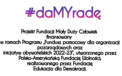 Rozpoczynamy projekt #daMYradę